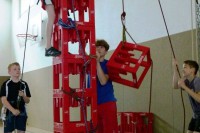 Kistenklettern am ersten Tag