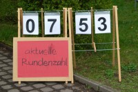 753 gelaufene Runden und Kilometer