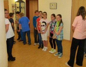 Fünftklässler bereit für´s Programm