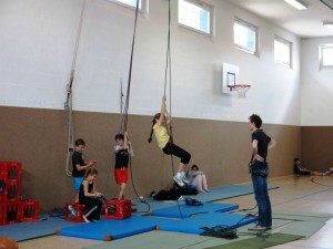 Anseilen, Klettern, Sichern - erste Übungen