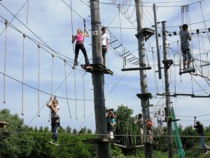 im Kletterpark Hobrechtsfelde