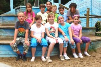 vergnügt auf Exkursion