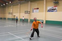 Federball-, äh Badmintonspieler