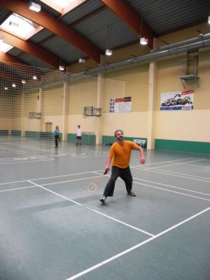 Federball-, äh Badmintonspieler