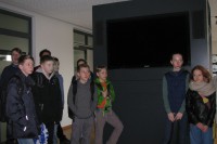 Chillraum für Fußballer mit kleinem Fernseher