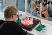 romantisch - zwei Männer vor Kochplatte