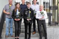 stolz nach gelungener Performance