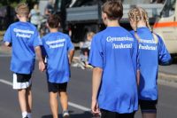 auf dem Weg zum Start