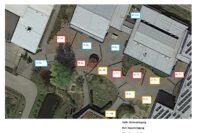 Übersicht Pausenhof Aufenthaltsbereiche