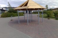 der neue Pavillon entsteht