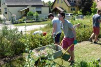 der Schulgarten nimmt Form an