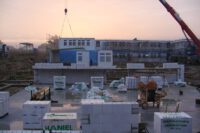 Bau des Hauptgebäudes