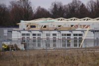 Dachstuhl für die Mensa