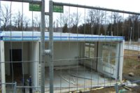 Aufstellung von Containern