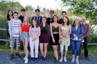 Klassenfoto Klasse 10b & Dr. Jäger