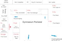 Raumplan Erdgeschoss - Elternsprechtag