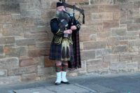 a real Scotsman with bagpipes