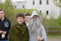 Foto mit dienstältestem Lehrer