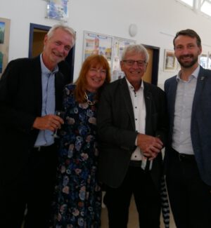 Hr. Krapohl, Fr. & Hr. Prof. Hasenclever und Bürgermeister Wonke