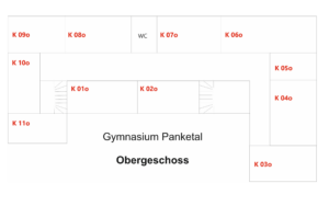 Gebäudelageplan Obergeschoss