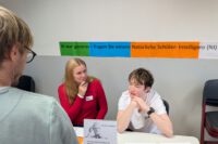 und kann gut zuhören