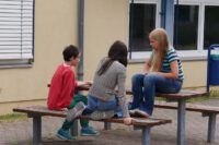 Mathe- und Englischprofis im Gespräch